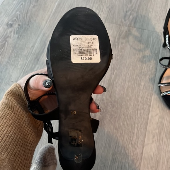 Black Sparkle High Heels - Picture 4 of 4